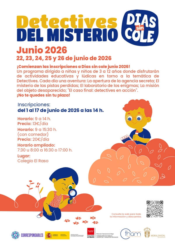 Moralzarzal Días sin Cole Junio 2026