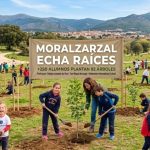 Moralzarzal echa raíces, más de 250 alumnos plantan 82 nuevos árboles en una iniciativa educativa y medioambiental sin precedentes