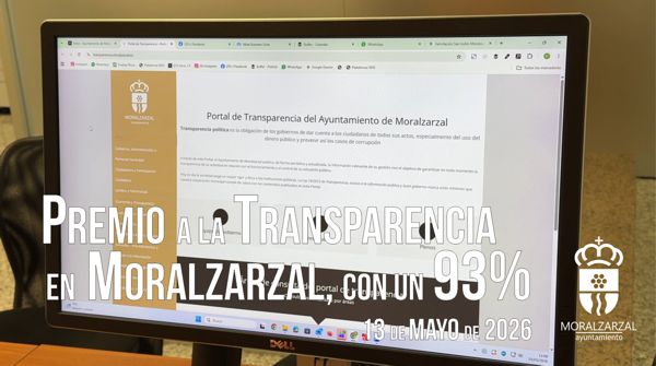 VÍDEO, Moralzarzal alcanza su máximo histórico en Transparencia con el 93% en el Sello Infoparticipa 2025