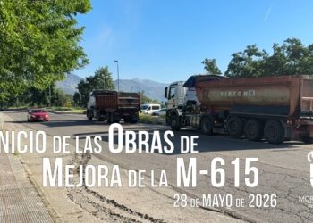VÍDEO, arrancan las esperadas obras de reforma integral y mejora de la carretera de Mataelpino (M-615) en Moralzarzal