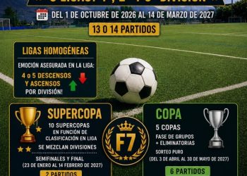 Abierto el plazo de inscripción para la XII Liga de Fútbol 7 de Moralzarzal