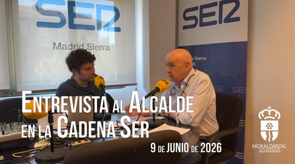 Entrevista de José Mª Moreno, alcalde de Moralzarzal, en Ser Madrid Sierra