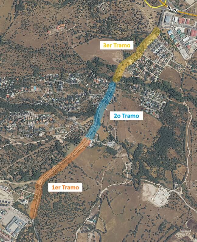 Información sobre las obras de mejora en la carretera M-615 en Moralzarzal, fases, horarios y desvíos