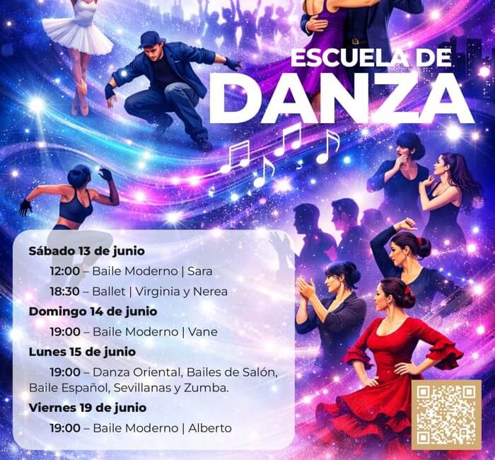 Llegan los Festivales de Fin de Curso de la Escuela Municipal de Danza al Teatro del Centro Cultural de Moralzarzal