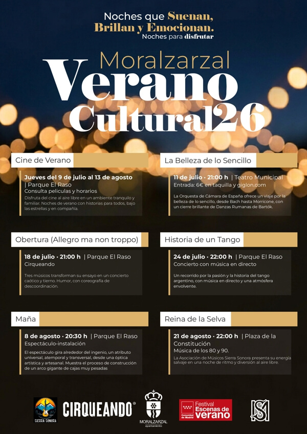 Verano Cultural 2026 Moralzarzal