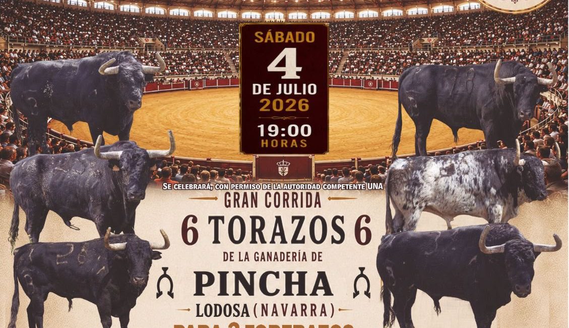 Corrida de toros el sábado 4 de julio de 2026 en Moralzarzal