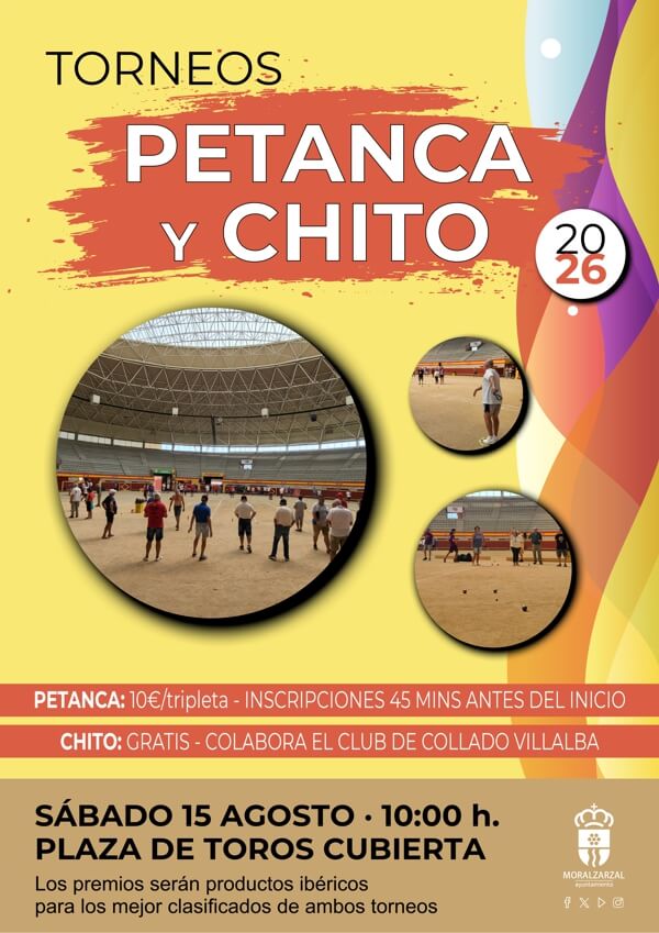 Cartel torneo chito y petanca agosto 2026