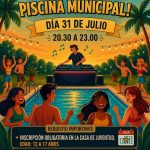 Fiesta nocturna en la Piscina Municipal de Moralzarzal para celebrar el ecuador del verano con_