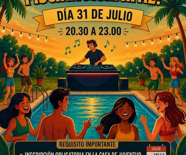 Fiesta nocturna en la Piscina Municipal de Moralzarzal para celebrar el ecuador del verano con_