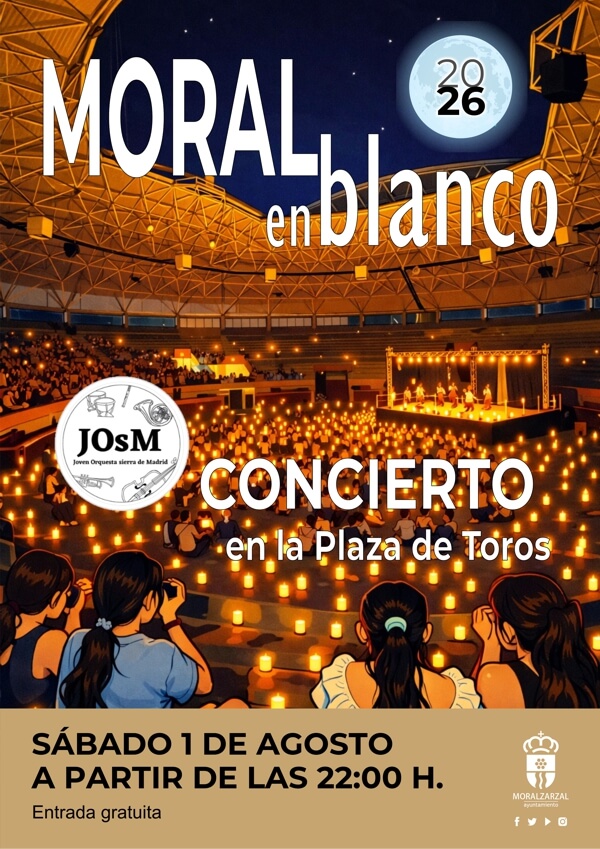 La Joven Orquesta Sierra de Madrid protagoniza el concierto Moral en Blanco 2026 en la Plaza de Toros de Moralzarzal