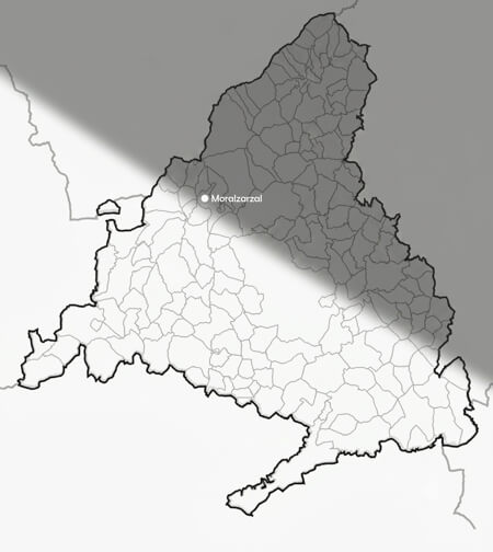 Mapa eclipse Moralzarzal Comunidad de Madrid
