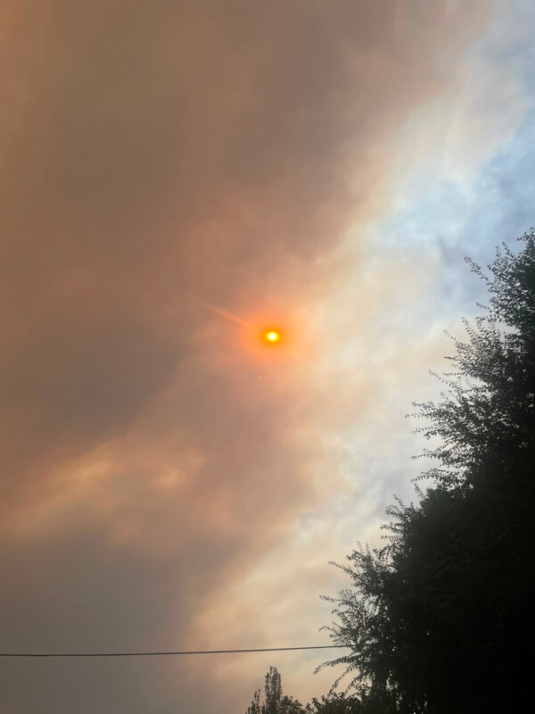 Masas de humo y ceniza alcanzan Moralzarzal por los graves incendios en la Comunidad de Madrid