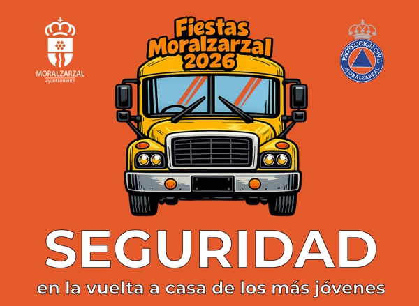 A Casa Seguros, transporte gratuito en Moralzarzal con Protección Civil, para los más jóvenes durante las Fiestas Patronales 2026