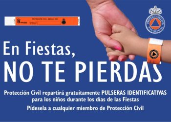 Protección Civil de Moralzarzal pulseras identificativas Fiestas Patronales