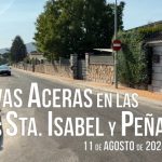 VÍDEO, el Ayuntamiento de Moralzarzal finaliza las obras de remodelación de aceras en las calles Santa Isabel y Peña
