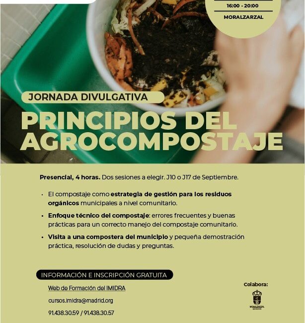 Abierta la inscripción para la Jornada Divulgativa «Principios del Agrocompostaje», en Moralzarzal (1)