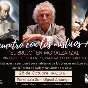 Rafael Álvarez El Brujo presenta Encuentro con los místicos en la Parroquia de Moralzarzal