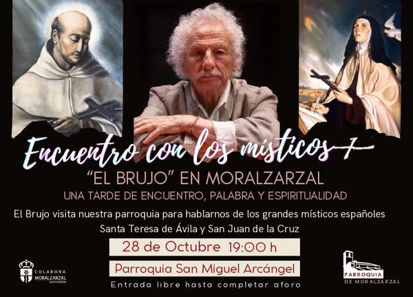 Rafael Álvarez El Brujo presenta Encuentro con los místicos en la Parroquia de Moralzarzal
