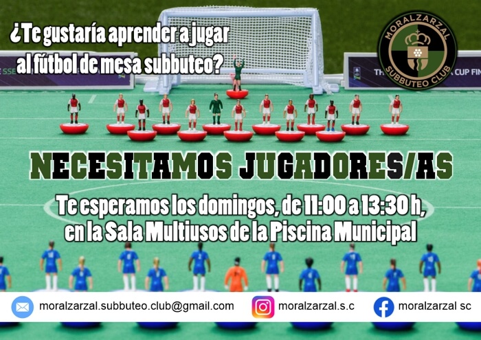 El Moralzarzal Subbuteo Club busca nuevos jugadores