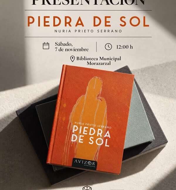 La Biblioteca Casa Grande de Moralzarzal acoge la presentación de Piedra de sol, la nueva novela de Nuria Prieto Serrano