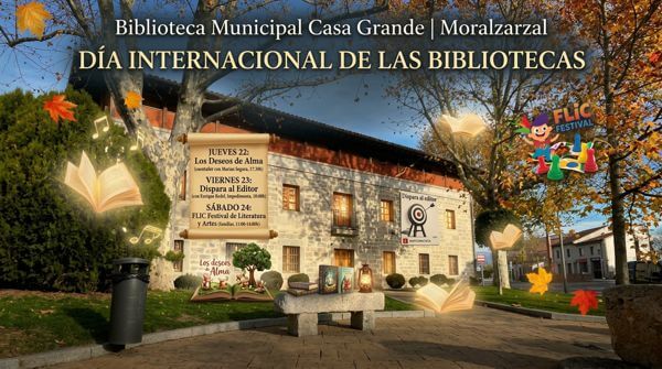 La Biblioteca de Moralzarzal celebra su Semana Grande del 22 al 24 de octubre con motivo del Día Internacional de las Bibliotecas